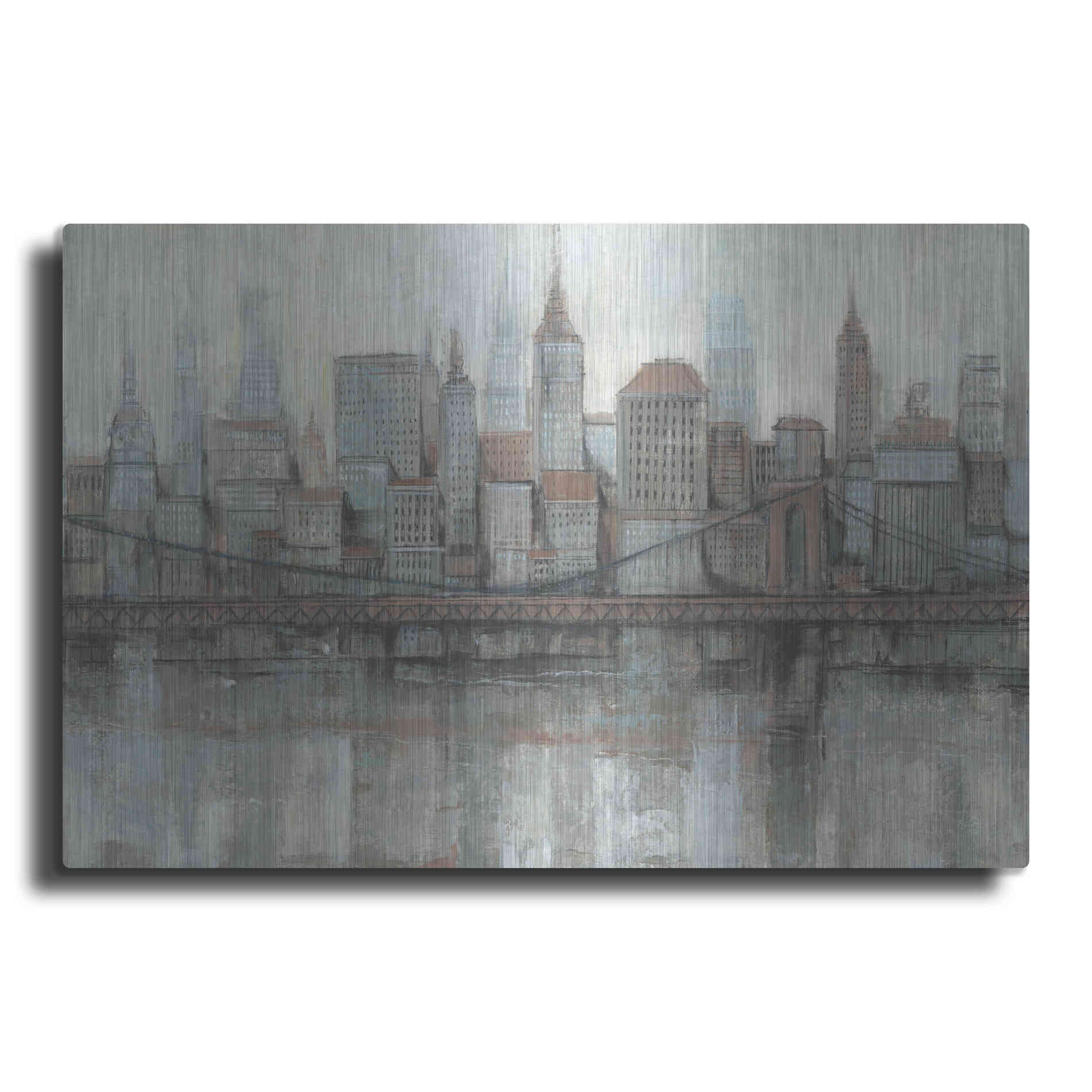 Luxe Metal Art 'City Center I' by Tim O'Toole, Metal Wall Art