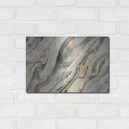Luxe Metal Art 'Golden Falls' by Albena Hristova, Metal Wall Art,16x12