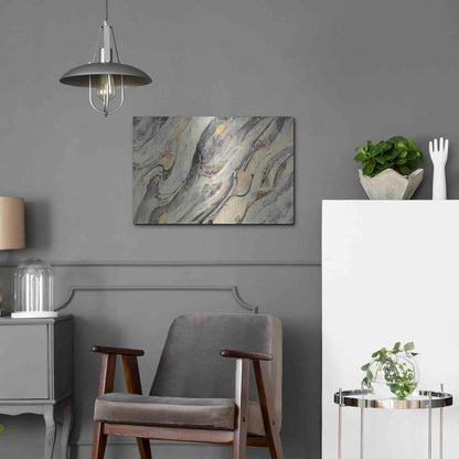 Luxe Metal Art 'Golden Falls' by Albena Hristova, Metal Wall Art,24x16