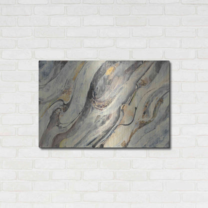 Luxe Metal Art 'Golden Falls' by Albena Hristova, Metal Wall Art,36x24