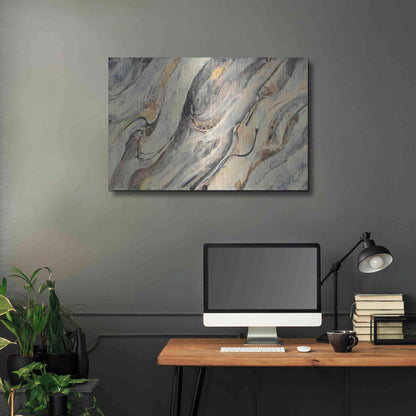 Luxe Metal Art 'Golden Falls' by Albena Hristova, Metal Wall Art,36x24