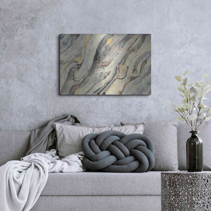 Luxe Metal Art 'Golden Falls' by Albena Hristova, Metal Wall Art,36x24