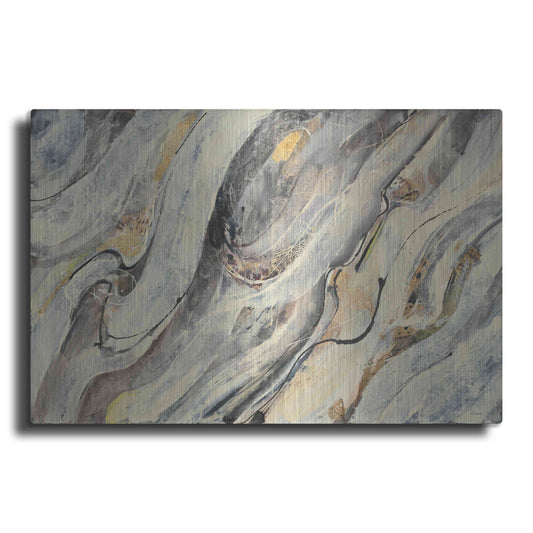 Luxe Metal Art 'Golden Falls' by Albena Hristova, Metal Wall Art