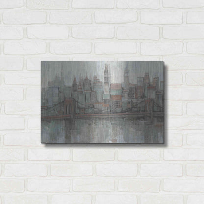 Luxe Metal Art 'City Center II' by Tim O'Toole, Metal Wall Art,24x16
