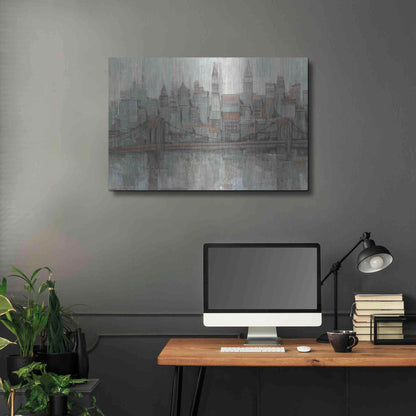 Luxe Metal Art 'City Center II' by Tim O'Toole, Metal Wall Art,36x24