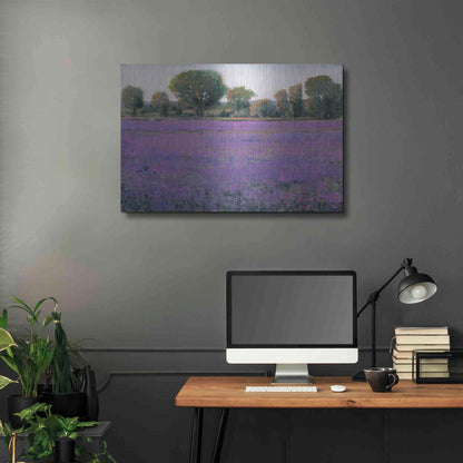 Luxe Metal Art 'Lavender Field I' by Tim O'Toole, Metal Wall Art,36x24