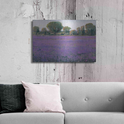 Luxe Metal Art 'Lavender Field I' by Tim O'Toole, Metal Wall Art,36x24