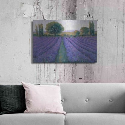 Luxe Metal Art 'Lavender Field II' by Tim O'Toole, Metal Wall Art,36x24