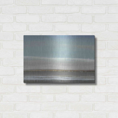 Luxe Metal Art 'Distant Coast I' by Tim O'Toole, Metal Wall Art,24x16