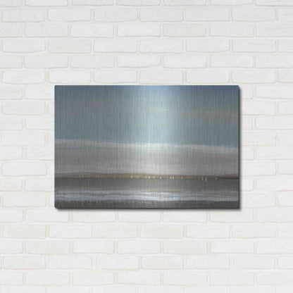 Luxe Metal Art 'Distant Coast I' by Tim O'Toole, Metal Wall Art,36x24