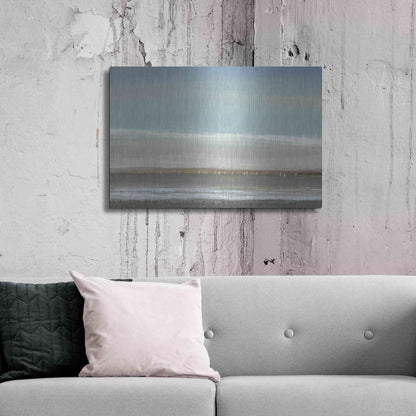 Luxe Metal Art 'Distant Coast I' by Tim O'Toole, Metal Wall Art,36x24