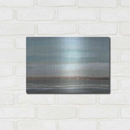 Luxe Metal Art 'Distant Coast II' by Tim O'Toole, Metal Wall Art,16x12