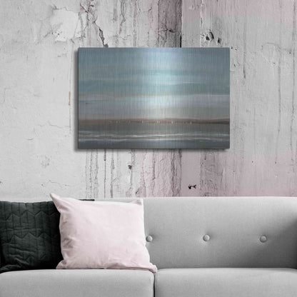 Luxe Metal Art 'Distant Coast II' by Tim O'Toole, Metal Wall Art,36x24