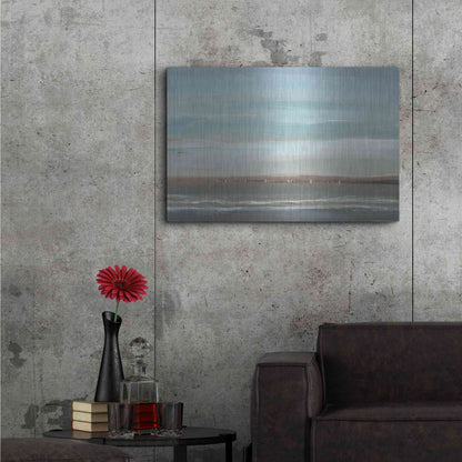Luxe Metal Art 'Distant Coast II' by Tim O'Toole, Metal Wall Art,36x24