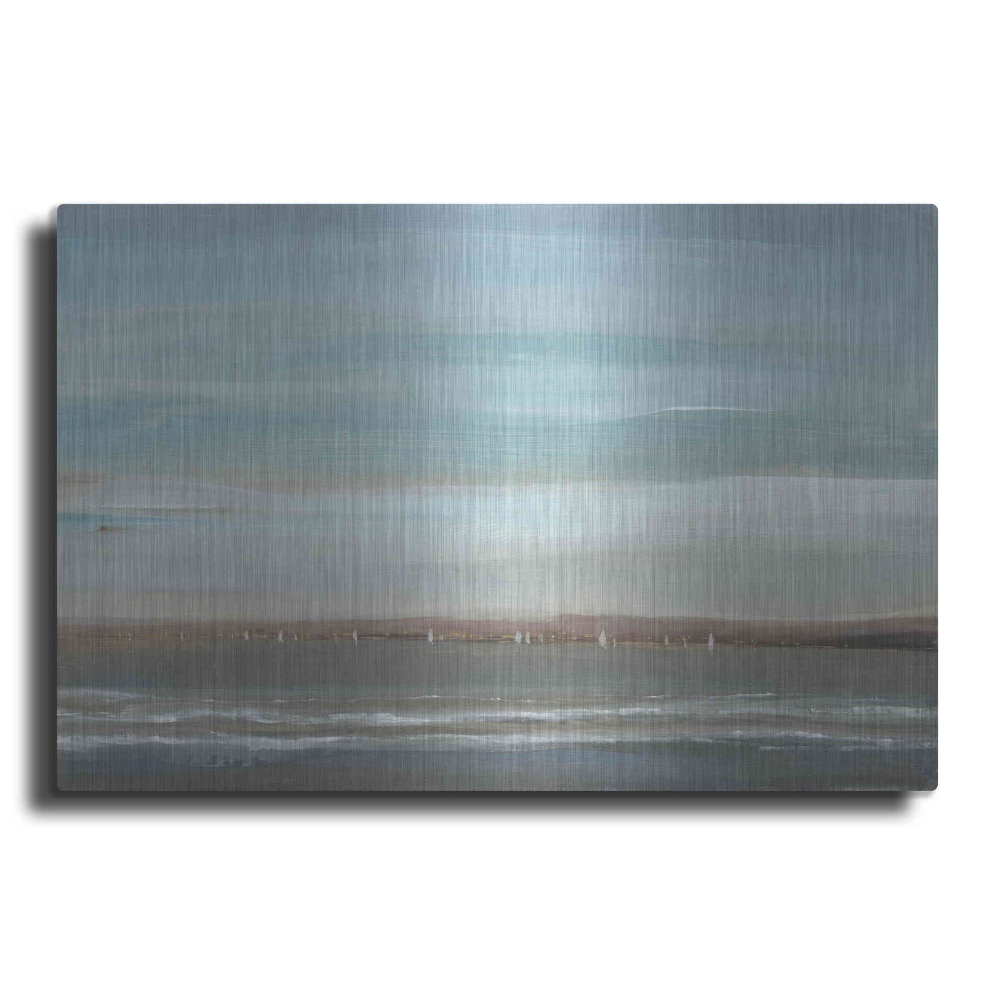 Luxe Metal Art 'Distant Coast II' by Tim O'Toole, Metal Wall Art