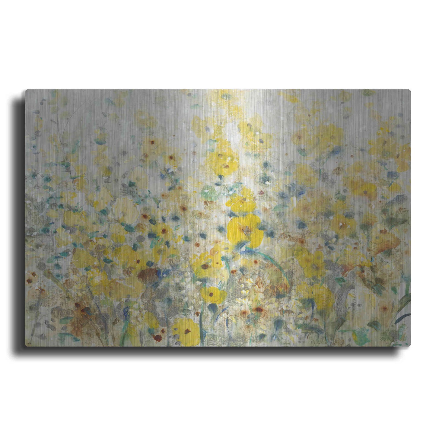 Luxe Metal Art 'Cheerful Garden II' by Tim O'Toole, Metal Wall Art