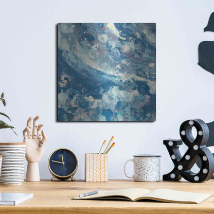 Luxe Metal Art 'Water IV' by Albena Hristova, Metal Wall Art,12x12