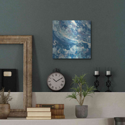 Luxe Metal Art 'Water IV' by Albena Hristova, Metal Wall Art,12x12