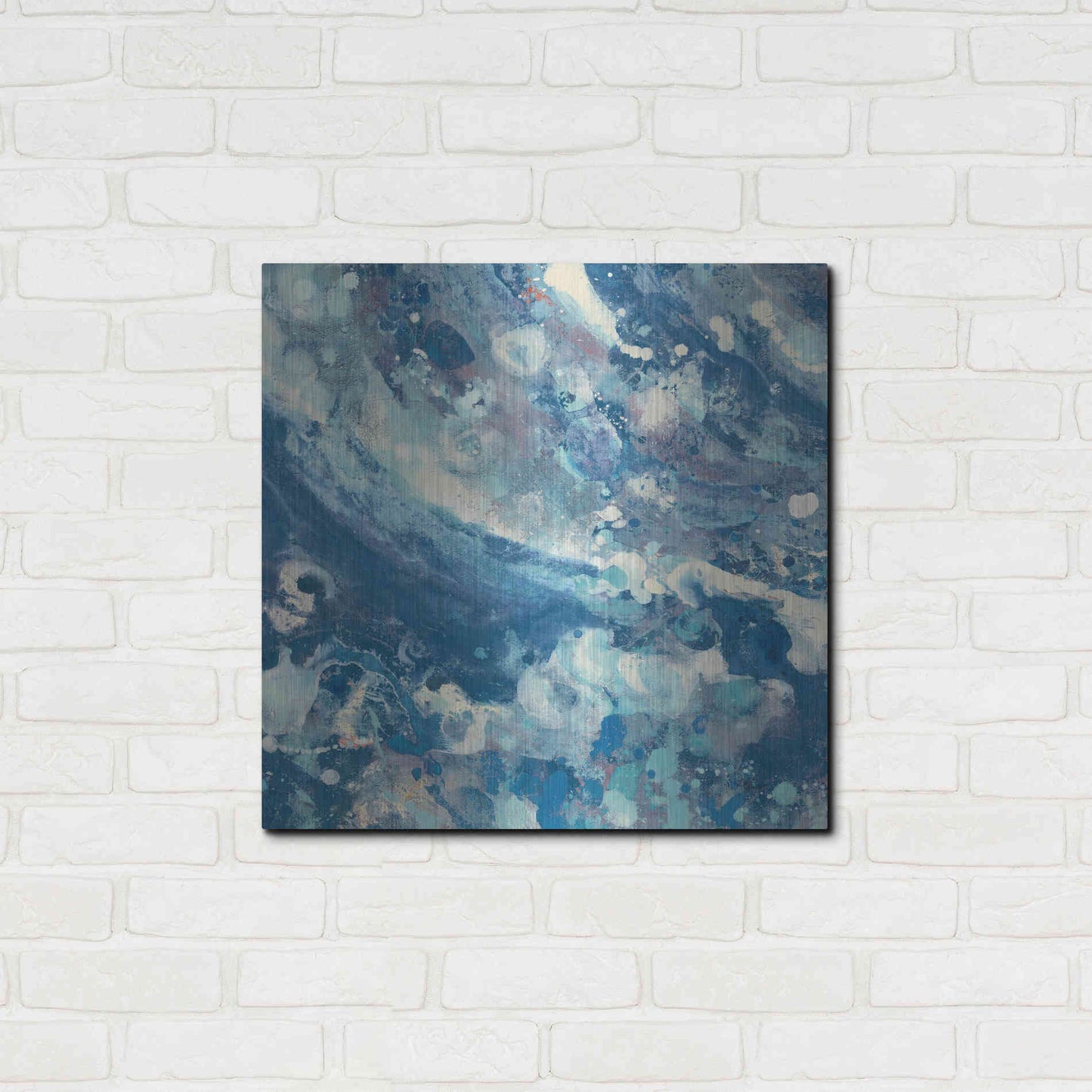 Luxe Metal Art 'Water IV' by Albena Hristova, Metal Wall Art,24x24