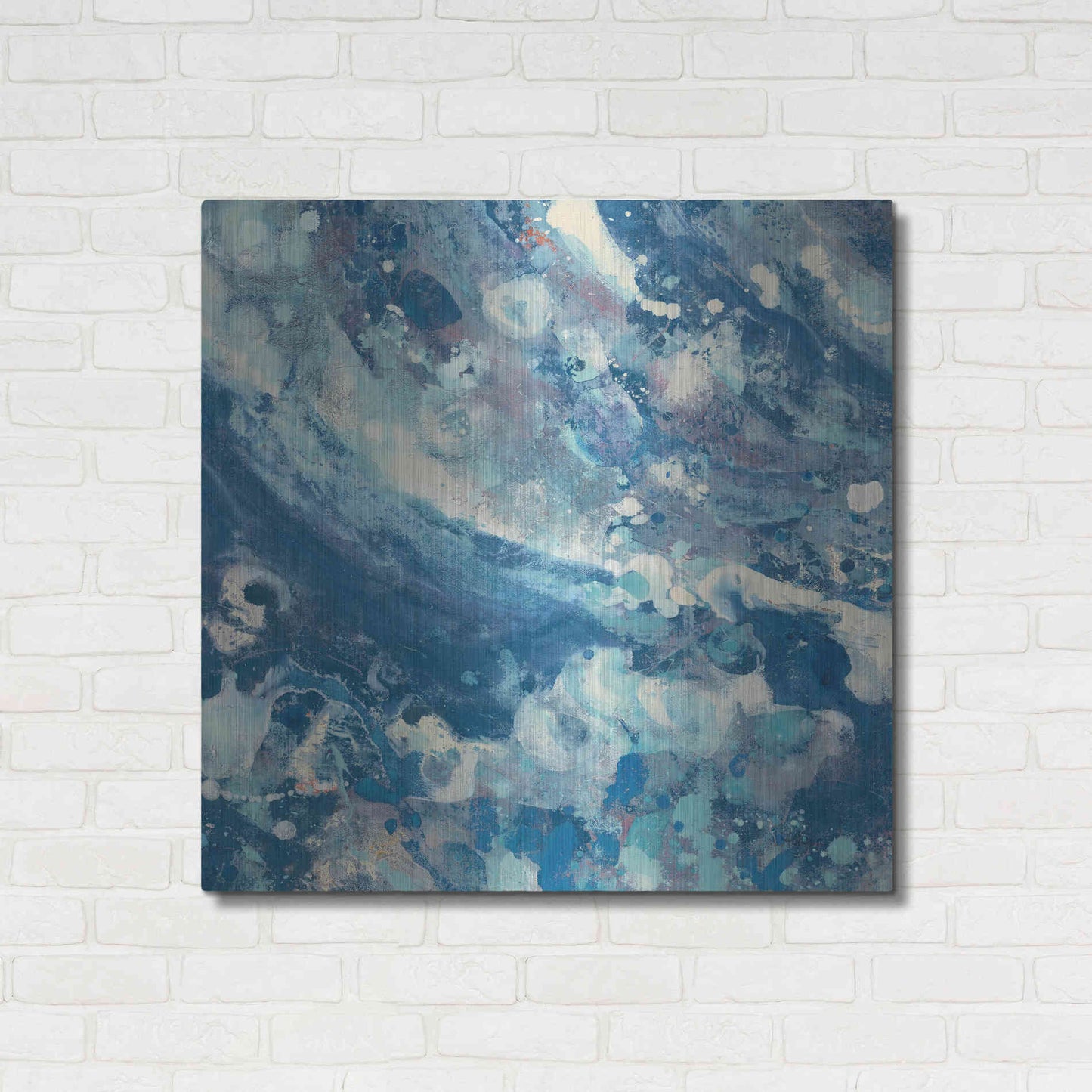 Luxe Metal Art 'Water IV' by Albena Hristova, Metal Wall Art,36x36