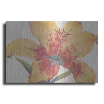 Luxe Metal Art 'Blooming Lily' by Tim O'Toole, Metal Wall Art