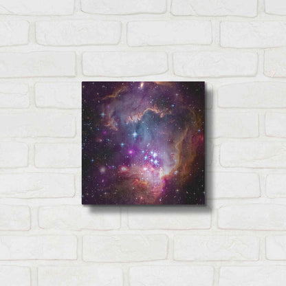 Luxe Metal Art 'Magellanic Cloud' Hubble Space Telescope, Metal Wall Art,12x12