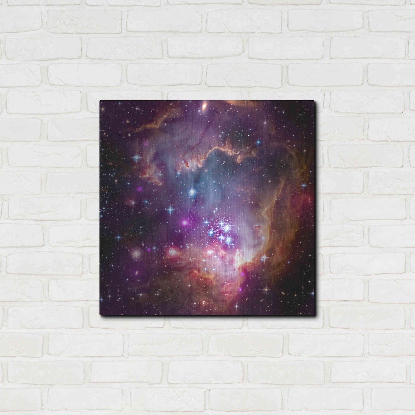 Luxe Metal Art 'Magellanic Cloud' Hubble Space Telescope, Metal Wall Art,24x24