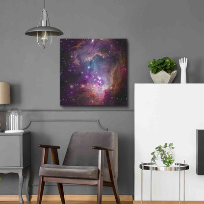 Luxe Metal Art 'Magellanic Cloud' Hubble Space Telescope, Metal Wall Art,24x24