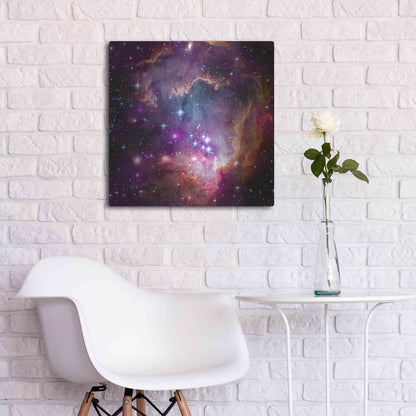 Luxe Metal Art 'Magellanic Cloud' Hubble Space Telescope, Metal Wall Art,24x24