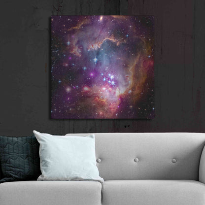 Luxe Metal Art 'Magellanic Cloud' Hubble Space Telescope, Metal Wall Art,36x36