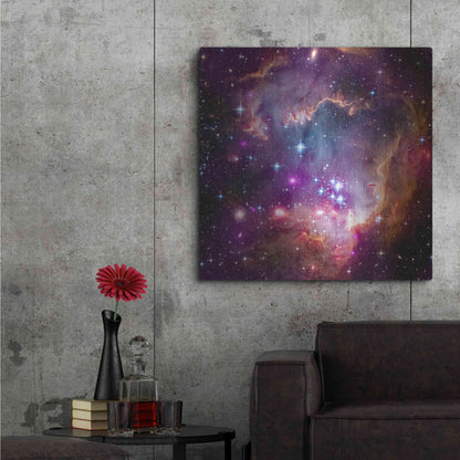 Luxe Metal Art 'Magellanic Cloud' Hubble Space Telescope, Metal Wall Art,36x36