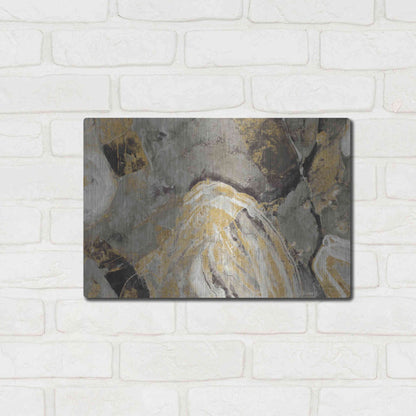 Luxe Metal Art 'Painted Desert Phoenix Neutral' by Albena Hristova, Metal Wall Art,16x12