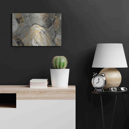 Luxe Metal Art 'Painted Desert Phoenix Neutral' by Albena Hristova, Metal Wall Art,24x16
