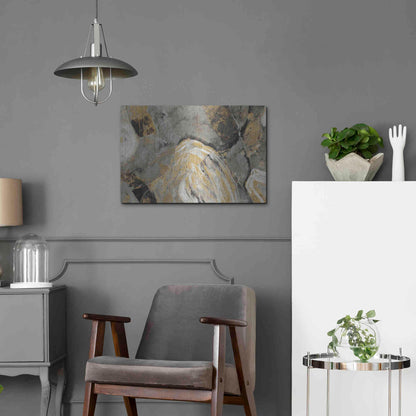 Luxe Metal Art 'Painted Desert Phoenix Neutral' by Albena Hristova, Metal Wall Art,24x16