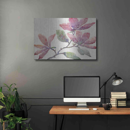 Luxe Metal Art 'Flowering Branch I' by Tim O'Toole, Metal Wall Art,36x24