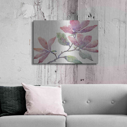 Luxe Metal Art 'Flowering Branch I' by Tim O'Toole, Metal Wall Art,36x24