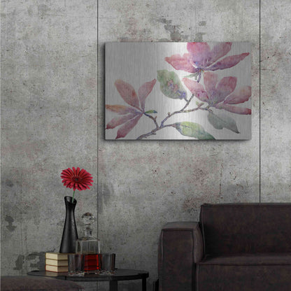 Luxe Metal Art 'Flowering Branch I' by Tim O'Toole, Metal Wall Art,36x24