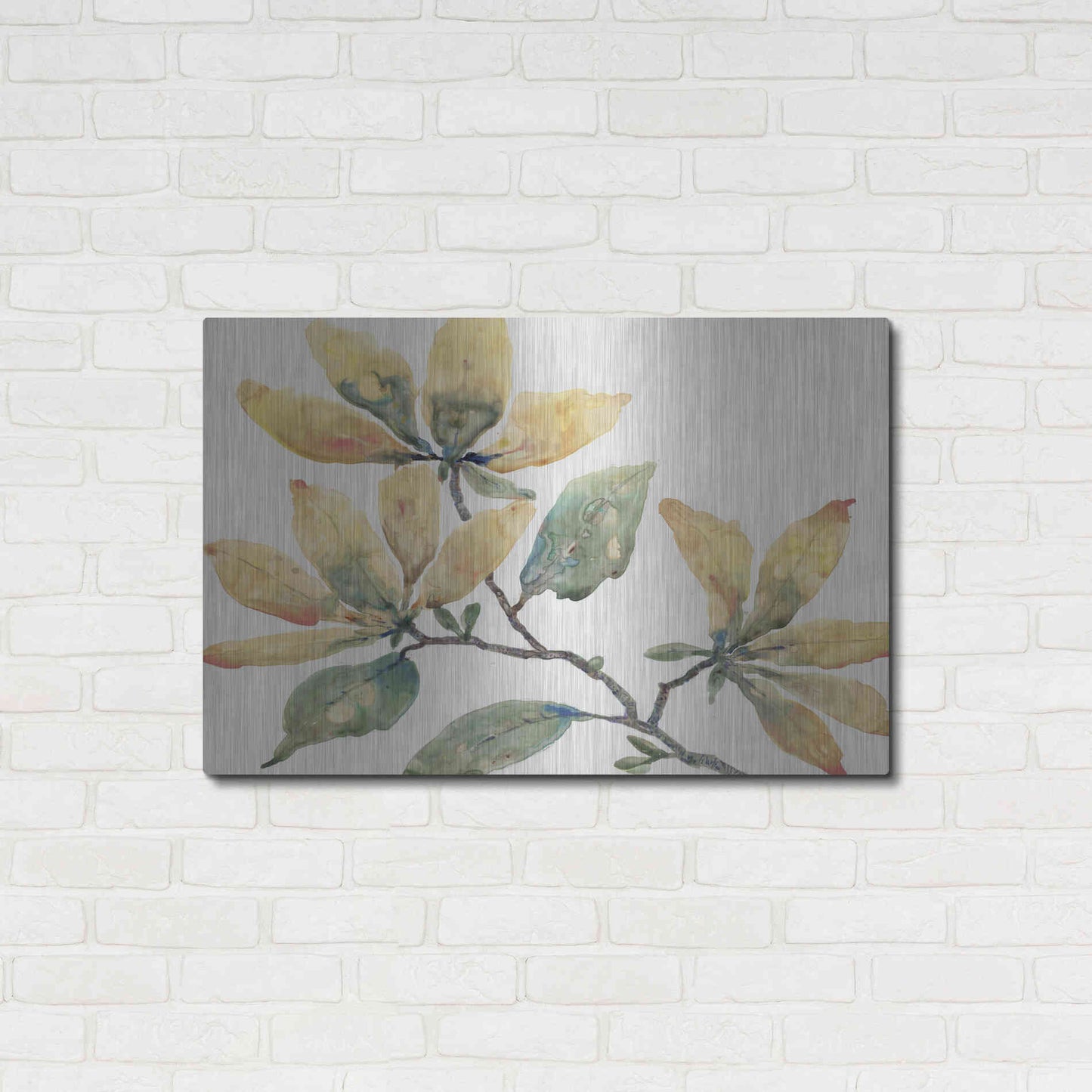 Luxe Metal Art 'Flowering Branch II' by Tim O'Toole, Metal Wall Art,36x24