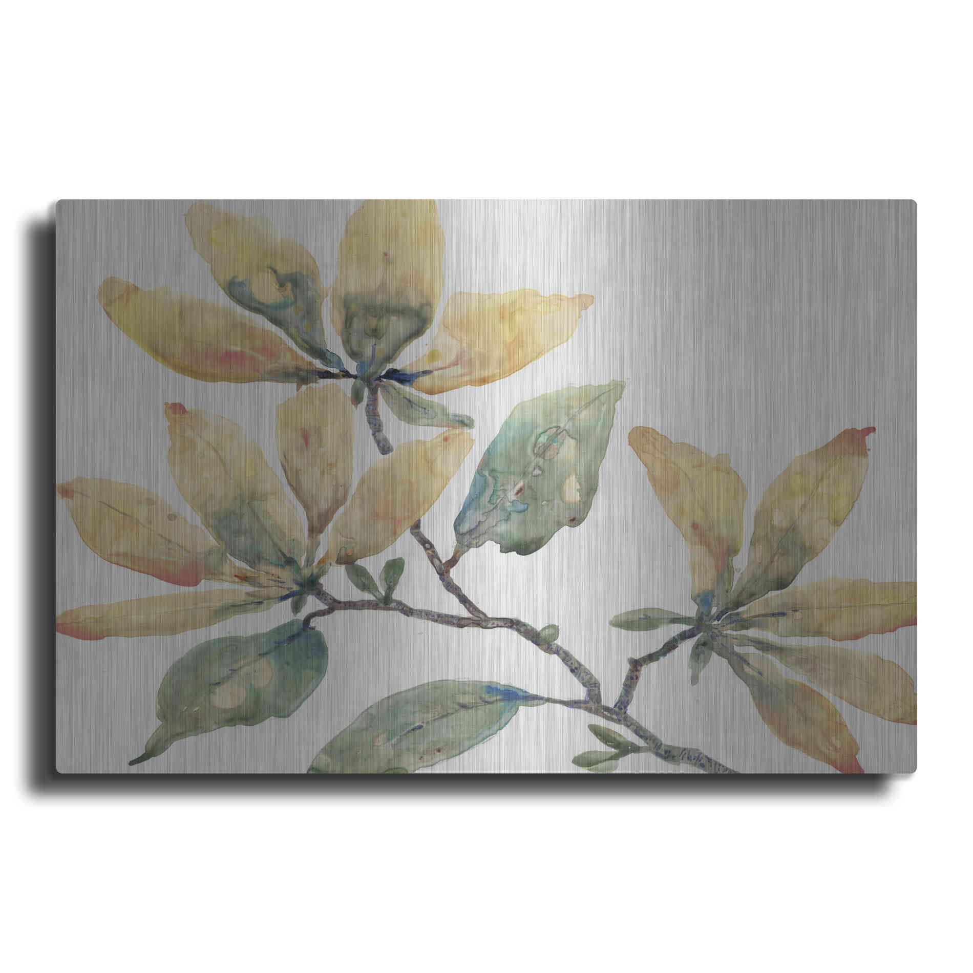 Luxe Metal Art 'Flowering Branch II' by Tim O'Toole, Metal Wall Art