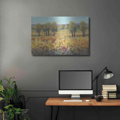 Luxe Metal Art 'Golden Fields I' by Tim O'Toole, Metal Wall Art,36x24