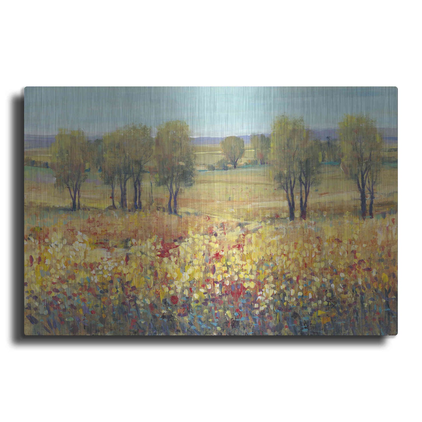 Luxe Metal Art 'Golden Fields I' by Tim O'Toole, Metal Wall Art