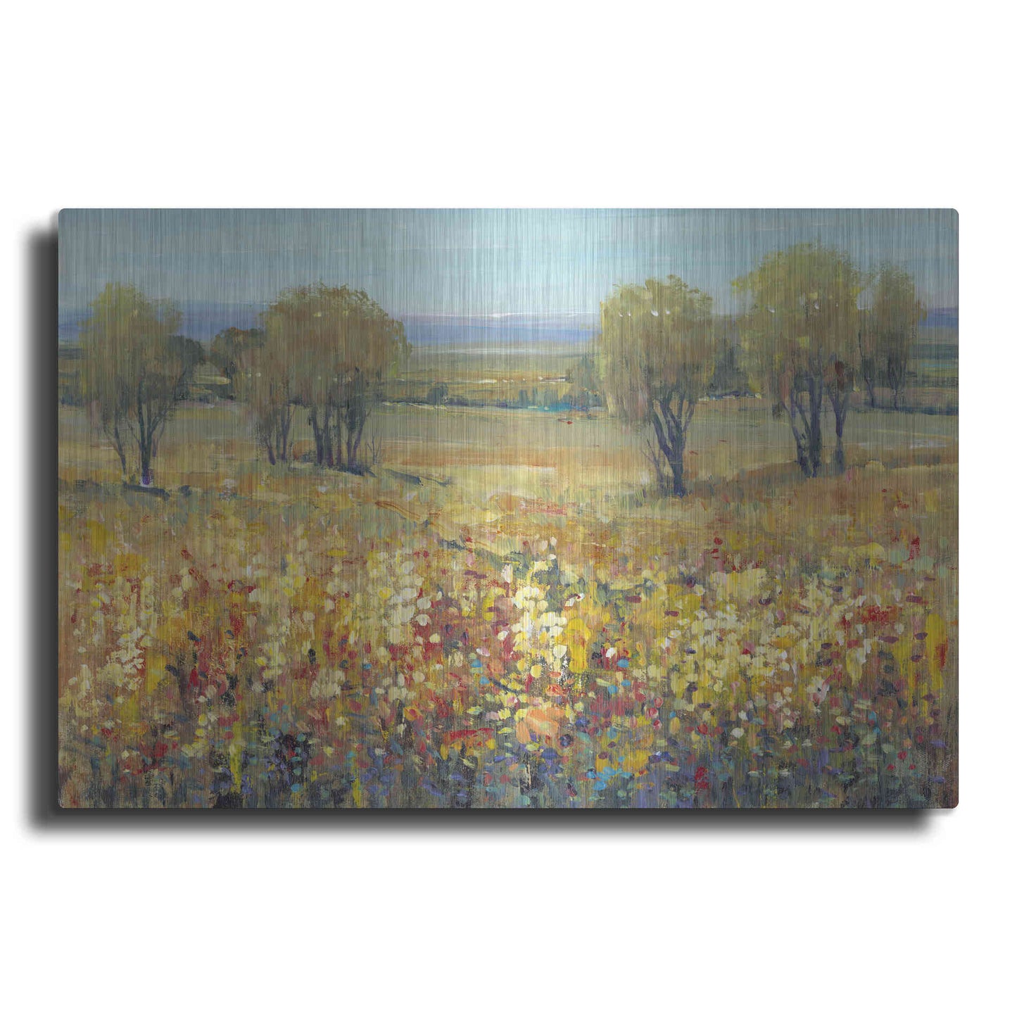 Luxe Metal Art 'Golden Fields II' by Tim O'Toole, Metal Wall Art