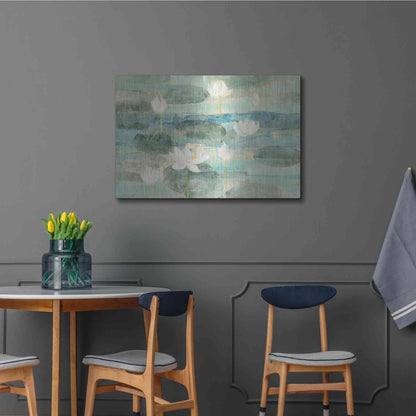Luxe Metal Art 'Water Lilies Bright' by Albena Hristova, Metal Wall Art,36x24