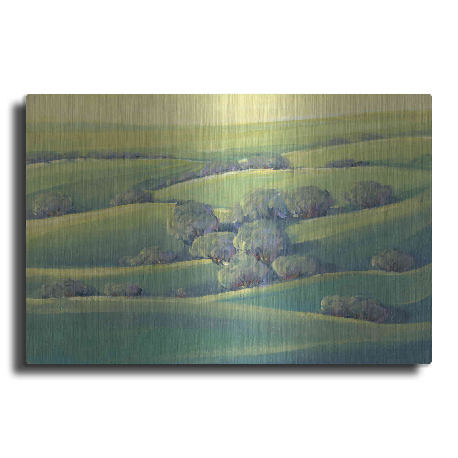 Luxe Metal Art 'Hillside View II' by Tim O'Toole, Metal Wall Art
