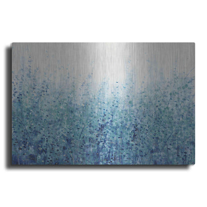 Luxe Metal Art 'Misty Blues I' by Tim O'Toole, Metal Wall Art