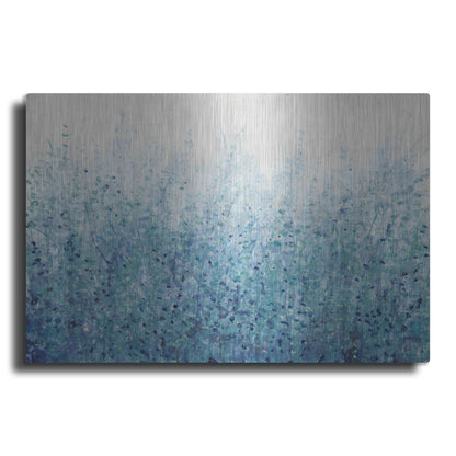 Luxe Metal Art 'Misty Blues II' by Tim O'Toole, Metal Wall Art