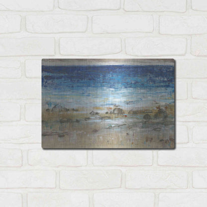 Luxe Metal Art 'Rocky Shoreline I' by Tim O'Toole, Metal Wall Art,16x12