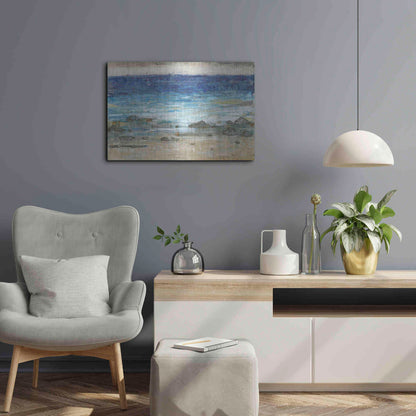 Luxe Metal Art 'Rocky Shoreline II' by Tim O'Toole, Metal Wall Art,24x16