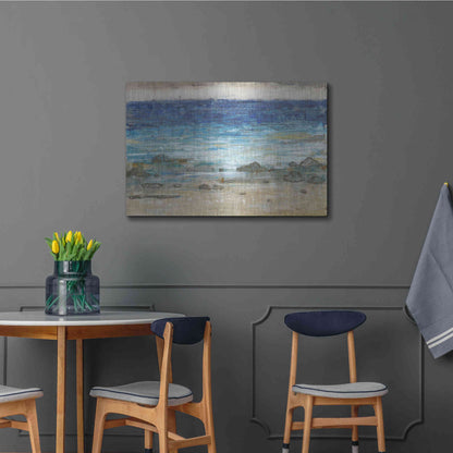 Luxe Metal Art 'Rocky Shoreline II' by Tim O'Toole, Metal Wall Art,36x24