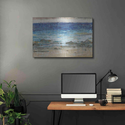 Luxe Metal Art 'Rocky Shoreline II' by Tim O'Toole, Metal Wall Art,36x24